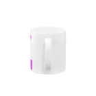 ぱすてるぴんくのお店のドットセーラー服（ピンク） Mug :handle
