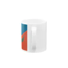 レターオールソーツのKaleidoscope 万華鏡 Katakana series ン Mug :handle