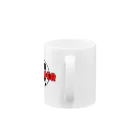 happy_25chanのサッカーボール柄（赤/青） Mug :handle