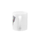 ༜ ས࿂ཐ ¥࿂༥སཐ ༜の猫UFO Mug :handle