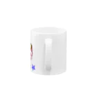 お花の双葉の濃いピンクカーネーション(花言葉) Mug :handle