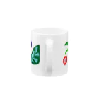 PAPADan【ぱぱだん】のสบายサバーイ タイ文字　花文字 Mug :handle