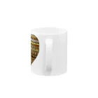ネイティブ柄専門ショップのエスニック柄Aハート Mug :handle
