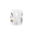 ちなきのこの夏の山の動物たち Mug :handle