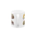 ちなきのこの冬の山の動物たち Mug :handle