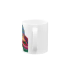 大雑把商会（ohzappa syoukai)のHIPPIE GIRL Mug :handle