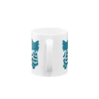 Teal Blue Coffeeのなに？ 並んだVer. Mug :handle