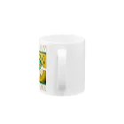 Paint 'em allのNot crazy be psycho　おめめ Mug :handle