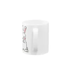 シシシFRIENDSのシシシうさぎ&シシシくろねこ Mug :handle