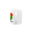 Mikuy_Flowerのモフミン RED Mug :handle