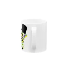 Cɐkeccooのおしゃれ好きなキリン(ジラフ)フェイス-カラフル Mug :handle