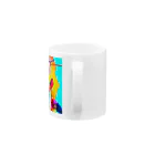 鷲山加奈グッズSHOPのまだ大人になりたくないかなぽんと一緒グラス Mug :handle