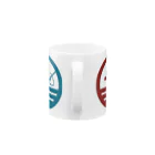 えつらくきょうはんしゃのロゴ・トリプレッツ Mug :handle