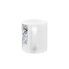 東京勝負師の白い桜 Mug :handle