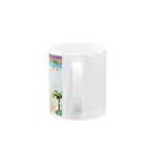 ジルトチッチのデザインボックスのクレコちゃん南国の島の夕暮れ Mug :handle