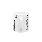 てら ねこグッズのニワトリさん柄 Mug :handle