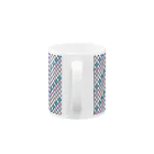 untidyboxのレトロパターンA 青系 Mug :handle