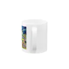 YOSHI-HEY ARTの碧い色の空とイエロー Mug :handle