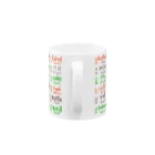 言語系グッズを作ってみるショップの多言語コーヒー マグカップの取っ手の部分