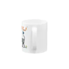 ペットショップボーイズのネコちゃん(グレー) Mug :handle