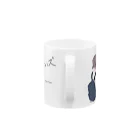 5分間、マリンブルーなふたりのディア・フレンズ　マグカップ（白） Mug :handle