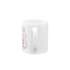かわいいもののおみせ　いそぎんちゃくのぴえんうさ耳アマビエ　文字なし Mug :handle