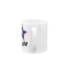 PY Kobo Yuko’ｓ Galleryの【開運祈願】星に願いを！ Wish upon a star! 戌年生まれ守護梵字キリーク Mug :handle