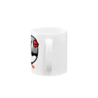 Cody the LovebirdのChubby Bird キンカチョウ Mug :handle