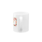 ロゴTシャツのひよこ堂のフラワー イニシャル T た行 名前 Mug :handle