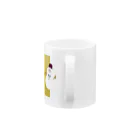 Hinaのまるくて かわいい yellow Mug :handle