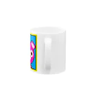 Cartoon☆style☆Fortniteのピンクのくまちゃんドット絵 Mug :handle