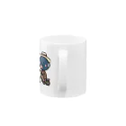 千葉人の自転車に乗るうなきちさん Mug :handle