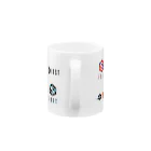 IOST_Supporter_CharityのIOST【迷彩ロゴ】カラフルデザイン Mug :handle