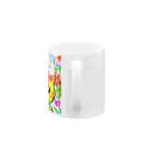 にゃんぴーのお花のうるにゃん（アップ） Mug :handle