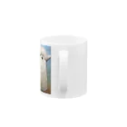羊毛フェルト mof-mof(モフモフ)のおしゃべりアルパカ Mug :handle