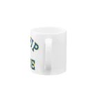 サトオのstandup4ukraine青カレッジロゴ風 Mug :handle