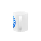 くーちゃんのビオトープ孟子（ロゴ）スカイブルー Mug :handle