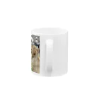 Golden Retriever Sarah&TaroのSarah Golden Retriever Mug :handle