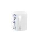 KAWAGOE GRAPHICSのHORSERACING GRAPHICS 紺 Mug :handle