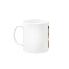 Let's C Design - design shop -のMegane Cat Mug :left side of the handle