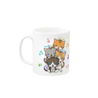 にこねこ【保護猫の保育園】のドレミファソラシドマグ Mug :left side of the handle