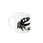 SHOPてつこつのおみやげアロサウルス Mug :left side of the handle