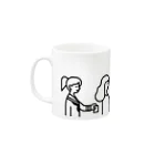 投票所はあっち→プロジェクトのPEOPLE マグカップ Mug :left side of the handle