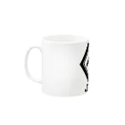 雁花工房（寄付アイテム販売中です）のハクガン家紋（頭文字）寄付付き Mug :left side of the handle