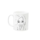 BOLTLESS_CORPc58i.のBEAUTIFUL LADY [ J ] !! Mug :left side of the handle