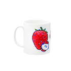 MOGUMO SHOPのいちごもぐもぐくん Mug :left side of the handle