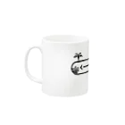Rook'sVisionのくーーーじら(ゆるめ)[黒] Mug :left side of the handle