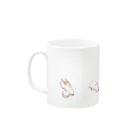 てnこSHOPの寝る。（文字なし） Mug :left side of the handle