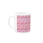 ❀花狐庵❀-HanaKoAn-の「百歳」Series * RoseFox pink Mug :left side of the handle
