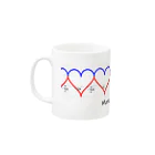 教学館公式ショップのMath is full of LOVE. Mug :left side of the handle